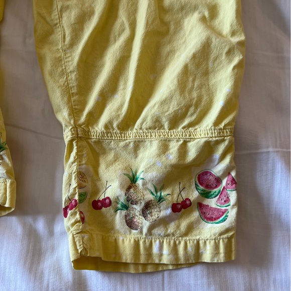 Cute Crop Petite Yellow Pants - Picture 4 of 5